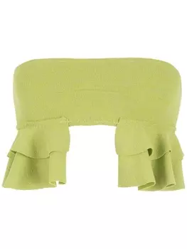 Лиф бикини Turbe с оборками Clube Bossa, зеленый