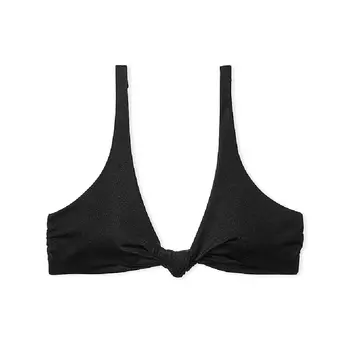 Лиф бикини Victoria's Secret Knotted Bralette, черный
