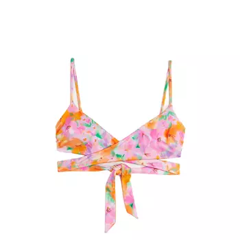 Лиф H&amp;M Lace Detailed Bikini Top, светло-розовый