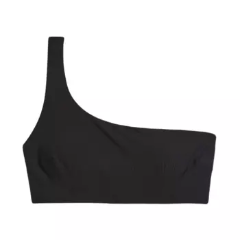 Лиф H&amp;M One-Shoulder Bikini Top, черный