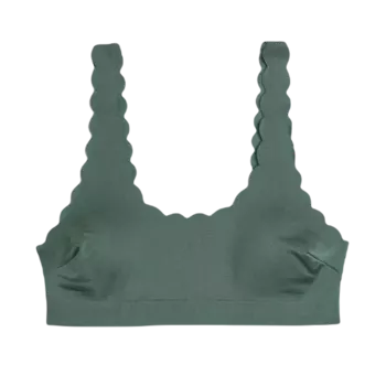 Лиф H&M Padded Bikini, темно-зеленый