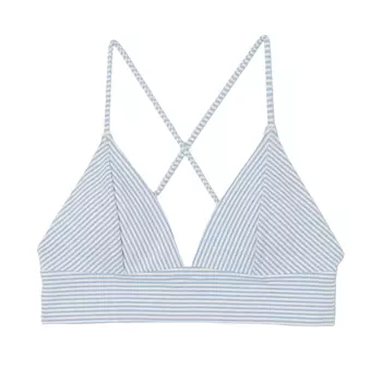 Лиф H&M Padded Bikini Top, голубой/белый
