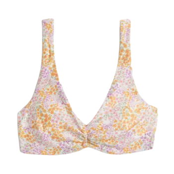 Лиф H&amp;M Padded Bikini with Lace-up Back, белый