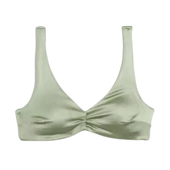 Лиф H&amp;M Padded Bikini with Lace-up Back, светлый хаки