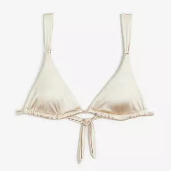Лиф H&M Padded Triangle Bikini, светло-бежевый