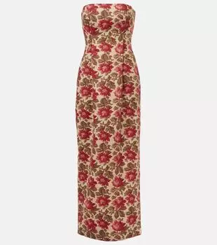 Лиф-платье Rosalie из льна с цветочным принтом Posse, Rose Bud