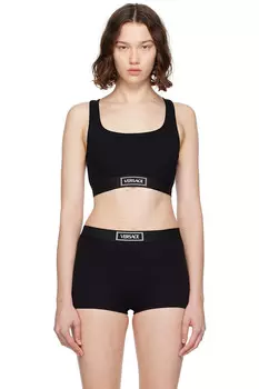 Лиф Versace' 90s на резинке Versace, черный