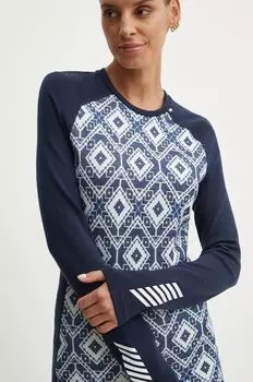 LIFA MERINO функциональный лонгслив Helly Hansen, темно-синий