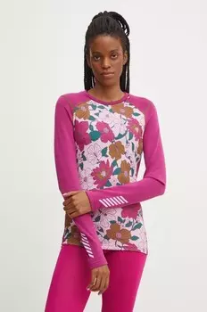 LIFA MERINO функциональный лонгслив Helly Hansen, фиолетовый