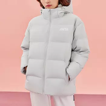Life Collection Пуховик женский Белый/Серый/Зеленый Anta