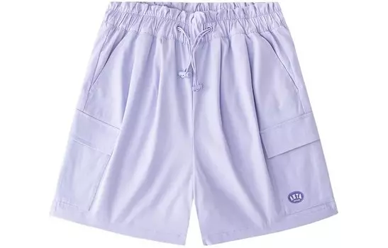 Life Collection Шорты-карго женские Mu Yao Фиолетовый Anta