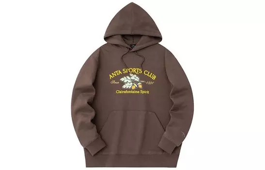 Life Collection Толстовка мужская шоколадного цвета Anta, цвет Chocolate