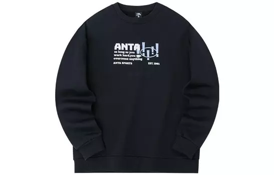Life Collection Толстовка унисекс черная Anta, черный