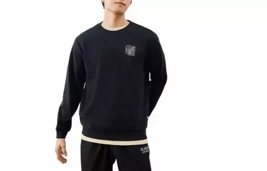 Life Collection Толстовка унисекс черная Anta, черный