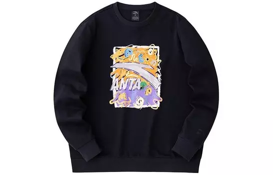 Life Collection Толстовка унисекс черная Anta, черный