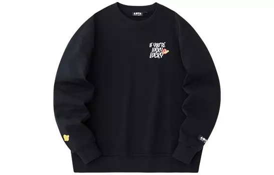 Life Collection Толстовка унисекс черная Anta, черный