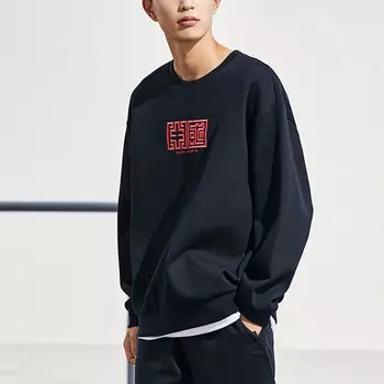 Life Collection Толстовка унисекс черная Anta, черный