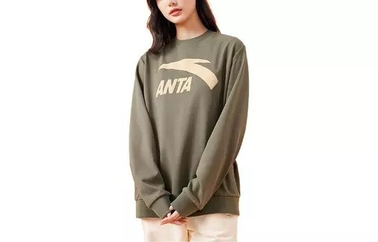 Life Collection Толстовка унисекс зеленая Anta, зеленый