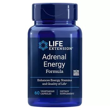 Life Extension Adrenal Energy, Биологически активная добавка, 60 капсул Inna Marka