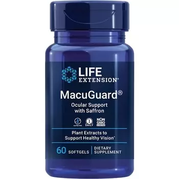 Life Extension MacuGuard Поддержка глаз, 60 мягких таблеток