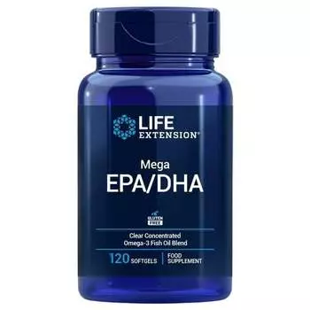 Life Extension, Mega EPA/DHA EU (120 капсул)