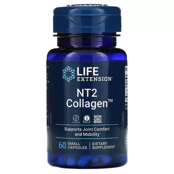 Life Extension, NT2 Collagen, 60 маленьких капсул