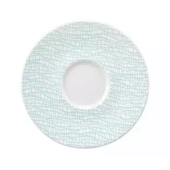 Life Fashion - Блюдце комбинированное Green Chic 16,5 см Seltmann Weiden, белый/зеленый