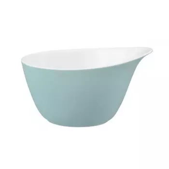 Life Fashion - Миска для хлопьев Green Chic с ручкой 0,60 л Seltmann Weiden, белый/зеленый