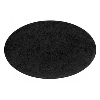 Life Fashion - Тарелка сервировочная Glamorous Black овальная 40x26 см Seltmann Weiden, белый черный