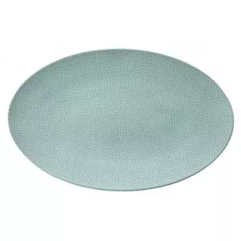 Life Fashion - Тарелка сервировочная Green Chic овальная 40x26 см Seltmann Weiden, белый/зеленый