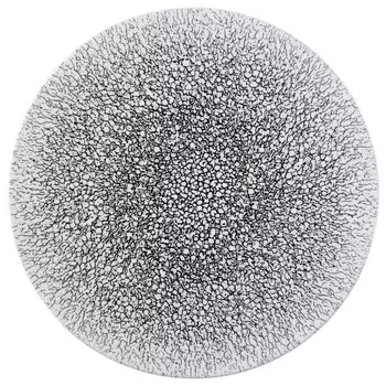 Life Molecule Phantom Black Light Тарелка сервировочная круглая плоская 33 см Seltmann Weiden, черный