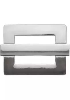 LIFE RING by showroom 019° Пряжка для ремня, сменная пряжка "Квадрат с перекладиной серебро" Rettungsring By Showroom 019°, серебристый