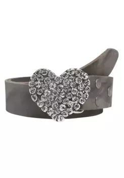 LIFEBULT by showroom 019° кожаный ремень Rettungsring By Showroom 019°, серый