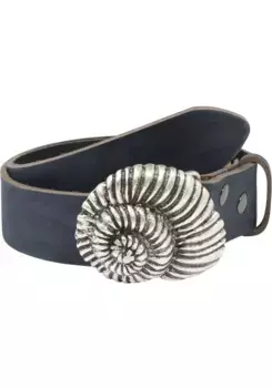 LIFEBULT by showroom 019° кожаный ремень с пряжкой в виде улитки Rettungsring By Showroom 019°, синий