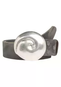 LIFEBULT by showroom кожаный ремень 019° с застежкой-пряжкой в виде ракушки Rettungsring By Showroom 019°, серый