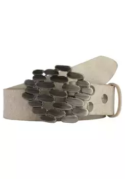 LIFEBURG by showroom 019° кожаный ремень со сменной застежкой "камни" Rettungsring By Showroom 019°, серый