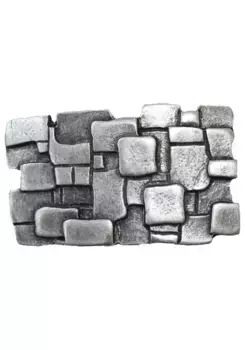 LIFEBURG by showroom 019° Пряжка для ремня, индивидуальная пряжка для ремня, застежка, 4см, замак Rettungsring By Showroom 019°, серебристый