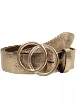 LIFEBURG by showroom Ремень кожаный 019° со сменной застежкой "2 круга розового цвета", 4см Rettungsring By Showroom 019°, цвет Champagner