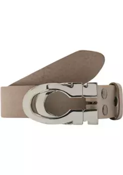 LIFEBURG by showroom Ремень кожаный 019°, со сменной застежкой "Horseshoe Silver/Silver" Rettungsring By Showroom 019°, коричневый