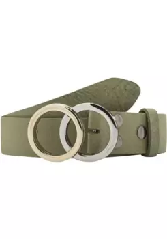 LIFEBURG by showroom Ремень кожаный 019°, со сменной застежкой "Horseshoe Silver/Gold" Rettungsring By Showroom 019°, зеленый