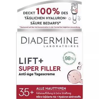 Lift+ Super Filler Гиалуроновый дневной антивозрастной крем Diadermine, 50 ml