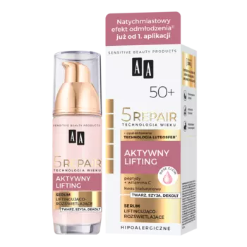 Лифтинг-осветляющая сыворотка для лица 50+ Aa Technologia Wieku 5Repair, 35 мл