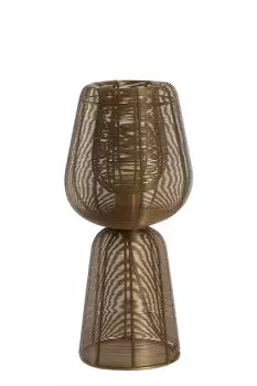 Light & Living - Настольная лампа ABOSO - 18x42см - бронза Present Time