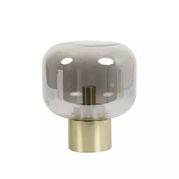 Light & Living - Настольная лампа Arturan - дымчатое стекло/бронза - 29,5x33,5 см