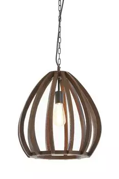 Light & Living - подвесной светильник БАРСИЯ - 40x42см - коричневый Present Time