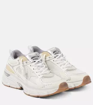 Lightstar кожаные кроссовки с сетчатыми вставками Golden Goose, White/ Gold