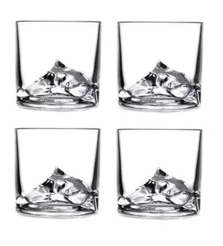 LIITON Стакан для виски Everest 270мл набор из 4 шт. 1 шт. 108388 (ЭКБ), прозрачный