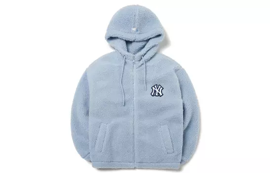 LIKE Флисовая куртка унисекс светло-голубой Mlb