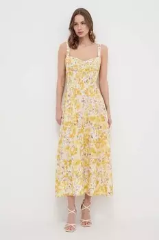 ЛИЛА платье Bardot, желтый