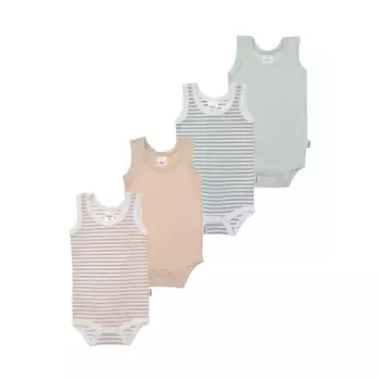 Liliput Body Боди для малышей, 4 шт. в упаковке, с удобным круглым вырезом, цвет mehrfarbig